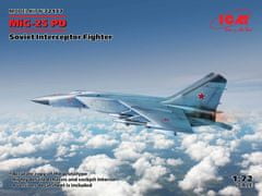 ICM maketa-miniatura MiG-25PD, sovjetski lovec prestreznik • maketa-miniatura 1:72 novodobna letala • Level 4
