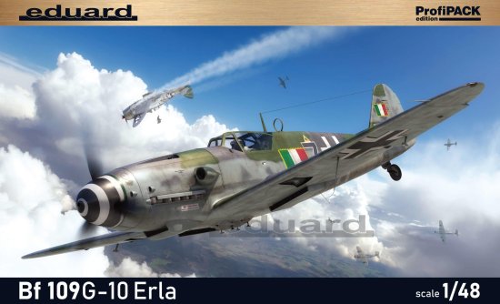 EDUARD maketa-miniatura Bf 109G-10 Erla • maketa-miniatura 1:48 starodobna letala • Level 4