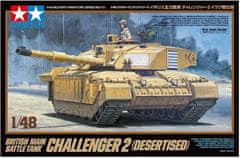 Tamiya maketa-miniatura Britanski glavni bojni tank Challenger 2 (Puščavski) • maketa-miniatura 1:48 tanki in oklepniki • Level 4