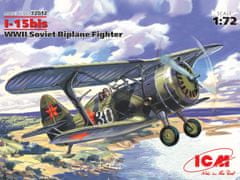 ICM maketa-miniatura Polikarpov I-15 bis • maketa-miniatura 1:72 starodobna letala • Level 3