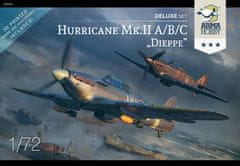 ARMA Hobby maketa-miniatura Hurricane Mk II A-B-C "Dieppe" Deluxe Set. • maketa-miniatura 1:72 starodobna letala • Level 4