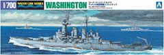 AOSHIMA maketa-miniatura USS Washington BB-56 (1944) • maketa-miniatura 1:700 bojne ladje • Level 4