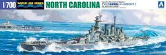 AOSHIMA maketa-miniatura USS North Carolina BB-55 (1944) • maketa-miniatura 1:700 bojne ladje • Level 4