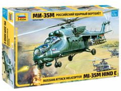 Zvezda maketa-miniatura Ruski jurišni helikopter Mi-35M Hind E • maketa-miniatura 1:72 helikopterji • Level 3
