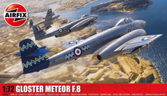 Airfix maketa-miniatura Gloster Meteor F.8 • maketa-miniatura 1:72 starodobna letala • Level 3