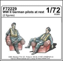 Special Hobby maketa-miniatura WWII German pilots at rest • maketa-miniatura 1:72 figure • Level 4