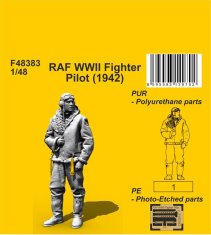 Special Hobby maketa-miniatura RAF WWII Fighter Pilot (1942) • maketa-miniatura 1:48 figure • Level 4