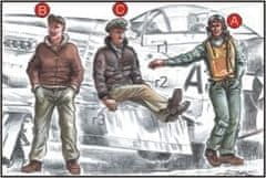 Special Hobby maketa-miniatura US Army Pilots (2 fig.) And Mechanic WW II • maketa-miniatura 1:72 figure • Level 4