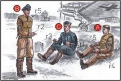 Special Hobby maketa-miniatura German Bomber Pilots (3 fig.) WW II • maketa-miniatura 1:72 figure • Level 4