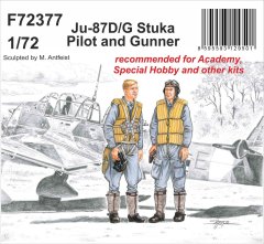 Special Hobby maketa-miniatura Junkers Ju-87D-G Stuka Pilot and Gunner • maketa-miniatura 1:72 figure • Level 4