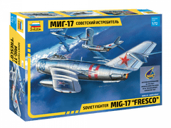 Zvezda maketa-miniatura Sovjetski lovec Mig-17 "Fresco" • maketa-miniatura 1:72 novodobna letala • Level 3
