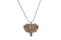 BeWooden ženske dřevěný obesek na vratu Elephant Pendant univerzalna