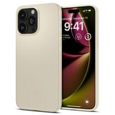 slomart spigen thin fit, mute beige - iphone 15 pro