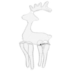 Vidaxl Božični jelen z mrežo 306 LED lučk 60x24x89 cm
