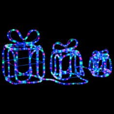 Vidaxl Božična dekoracija darila s 180 LED lučkami notranje / zunanja