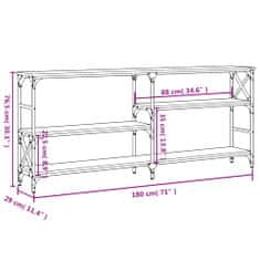 Vidaxl Klubska mizica sonoma hrast 180x29x76,5 cm inženirski les