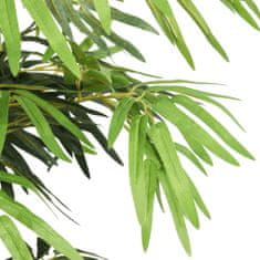 Greatstore Umetno bambusovo drevo 1605 listov 180 cm zeleno