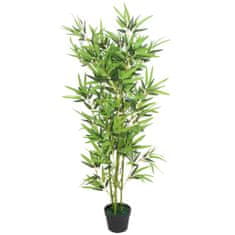 Vidaxl Umetna rastlina bambus v loncu 120 cm zelene barve