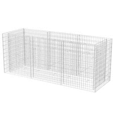 Vidaxl Visoka greda gabion jeklo 270x90x100 cm