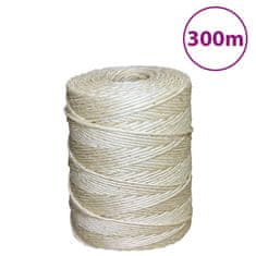 Greatstore Vrv iz 100 % sisala 2 mm 300 m