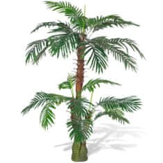 Vidaxl Umetna rastilna palma cikus 150 cm
