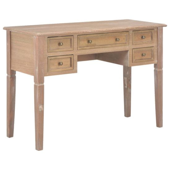 Vidaxl Pisalna miza iz lesa 109,5x45x77,5 cm