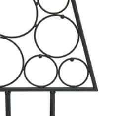 Vidaxl Kovinska novoletna jelka za dekoriranje črna 90 cm
