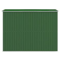 Vidaxl Vrtna lopa zelena 192x274x223 cm pocinkano jeklo
