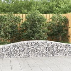 Vidaxl Obokane gabion košare 25 kosa 400x50x40/60 cm pocinkano železo