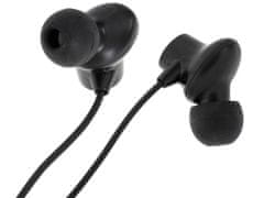 WOWO USB žične slušalke z mikrofonom - L-BRNO EP42 In-Ear, 120 cm, črne