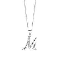 Preciosa Srebrna ogrlica črka "M" 5380 00M (verižica, obesek)