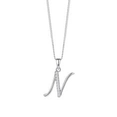 Preciosa Srebrna ogrlica črka "N" 5380 00N (verižica, obesek)