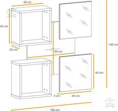 Trianova Komplet za hodnik Easy IV - votan/bel