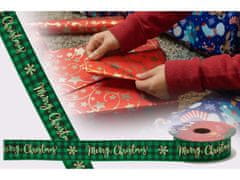 sarcia.eu Božični okrasni trak, zeleni trak Merry Christmas 2,5 cm x 2,7 m 