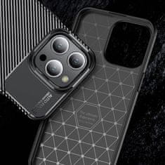 Nexeri APPLE IPHONE 15 PRO MAX Oklepno ohišje odporno na udarce Nexeri Carbon Fiber črno