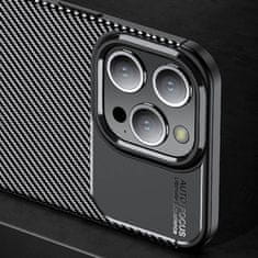 Nexeri APPLE IPHONE 15 PRO MAX Oklepno ohišje odporno na udarce Nexeri Carbon Fiber črno