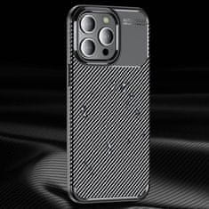 Nexeri APPLE IPHONE 15 PRO MAX Oklepno ohišje odporno na udarce Nexeri Carbon Fiber črno