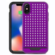 ZIZO Zizo Star Diamond Hybrid Cover - ohišje za iPhone X (vijolična/črna)