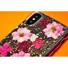 Puro PURO Glam Hippie Chic ovitek - ovitek za iPhone XR (pravi cvetni lističi zelene barve)