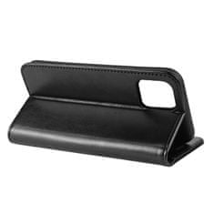 NEW Crong Booklet Wallet - ovitek za iPhone 11 Pro Max z žepi + funkcija stojala (črn)