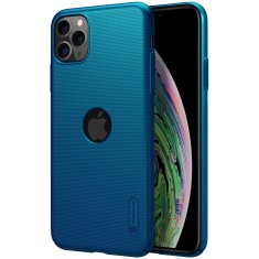 Nillkin Nillkin Super matiran ščit - Ohišje za Apple iPhone 11 Pro Max z izrezom za logotip (pavje modro)