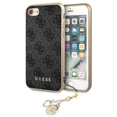 Guess Zbirka Guess 4G Charms - etui za iPhone SE 2022/ SE 2020 / 8 / 7 z obeskom (siv)