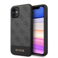 Guess Guess 4G Bottom Stripe Collection - Ohišje za iPhone 11 (sivo)