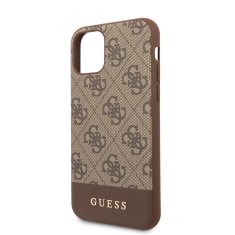 Guess Guess 4G Bottom Stripe Collection - etui za iPhone 11 (rjav)