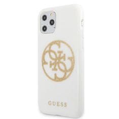 Guess Ohišje Guess Circle Glitter 4G - iPhone 11 Pro Max (belo)