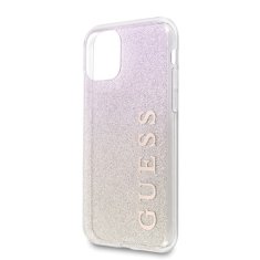 Guess Guess Glitter Gradient - Ohišje za iPhone 11 Pro (zlato/rožnato)