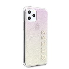 Guess Guess Glitter Gradient - Ohišje za iPhone 11 Pro (zlato/rožnato)