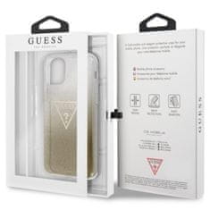 Guess Ohišje Guess Solid Glitter Triangle - Ohišje za iPhone 11 (zlato)