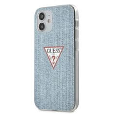 Guess Guess Denim Triangle Lt - Ohišje za iPhone 12 Mini (modro)