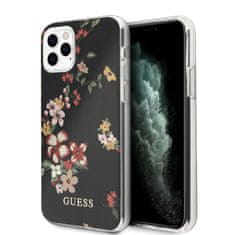 Guess Guess Flower Shiny Collection N4 - Ohišje za iPhone 11 Pro Max (črno)